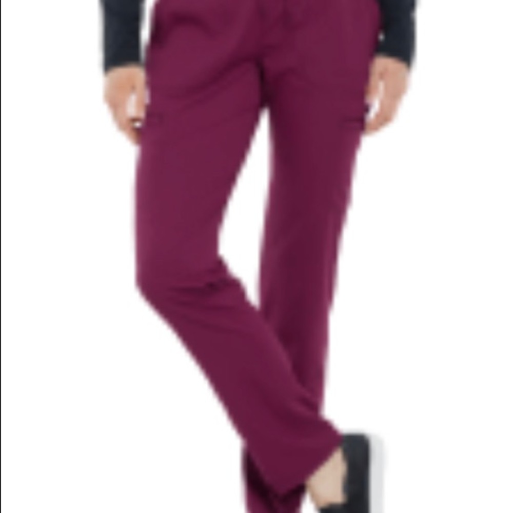 Elle Tonal Wine Scrub Pants